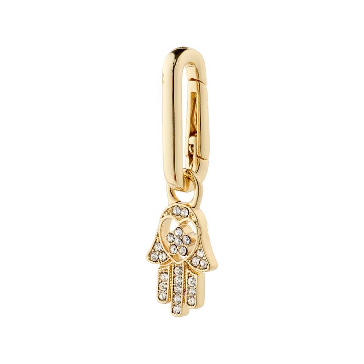 Pilgrim CHARM recycelter Hamsa-Anhänger, vergoldet Limitierter Zeitrabatt