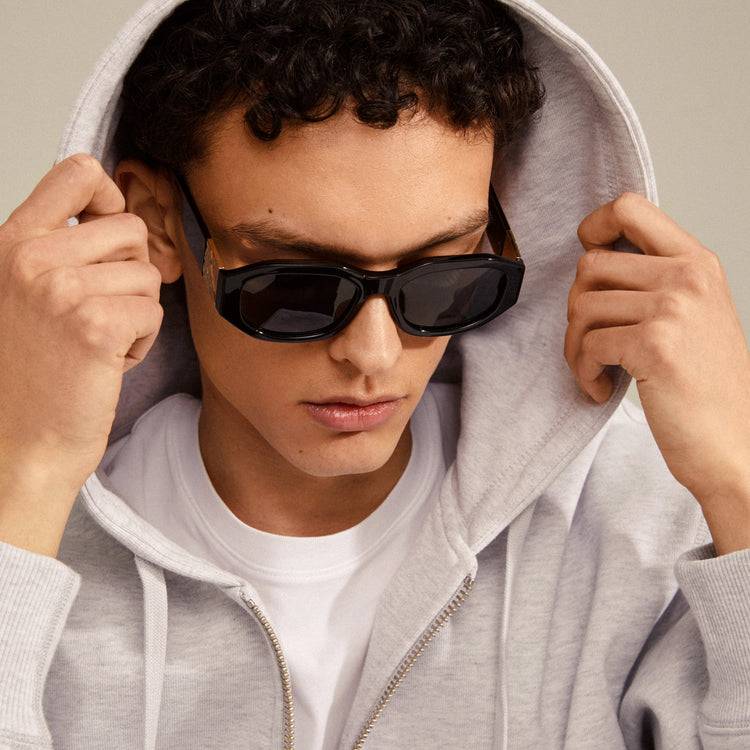 Pilgrim ZAYN Recycelte Sonnenbrille Schwarz/Gold Sonderangebot