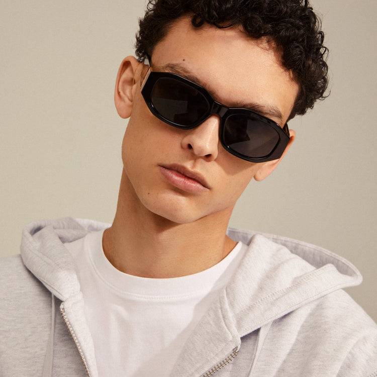 Pilgrim ZAYN Recycelte Sonnenbrille Schwarz/Gold Sonderangebot
