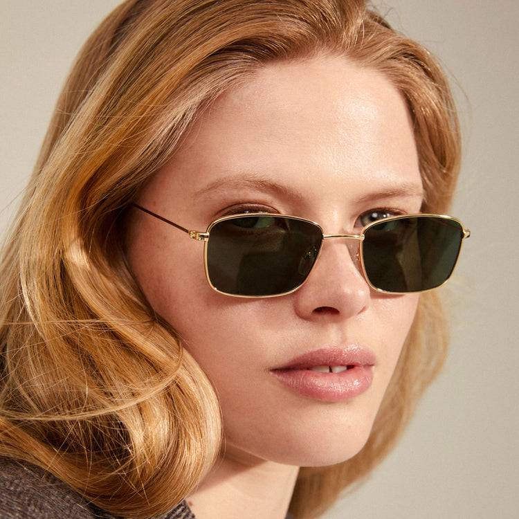 Pilgrim YEIDER Sonnenbrille Grün/Gold Versandkostenfrei
