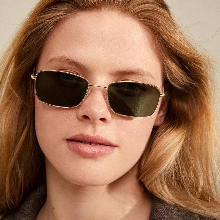 Pilgrim YEIDER Sonnenbrille Grün/Gold Versandkostenfrei
