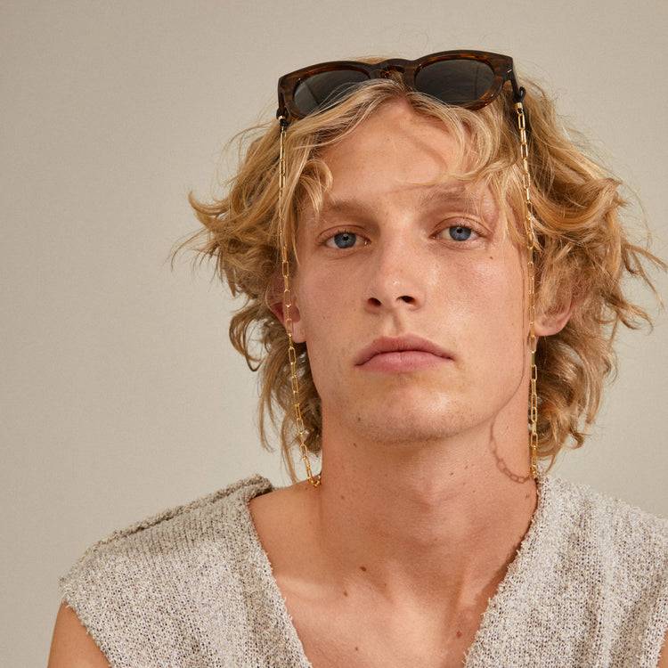 Pilgrim PAOLA recycelte Sonnenbrillenkette, vergoldete Flash Sale