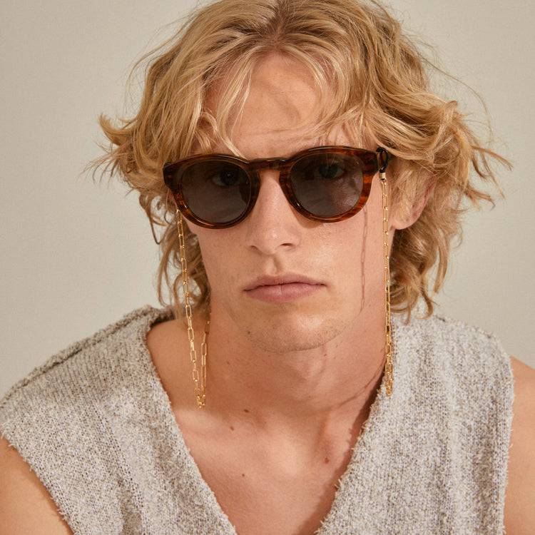 Pilgrim PAOLA recycelte Sonnenbrillenkette, vergoldete Flash Sale