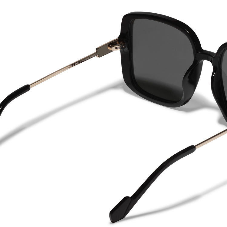 Pilgrim ALIET Sonnenbrille Schwarz/Gold Online Shopping