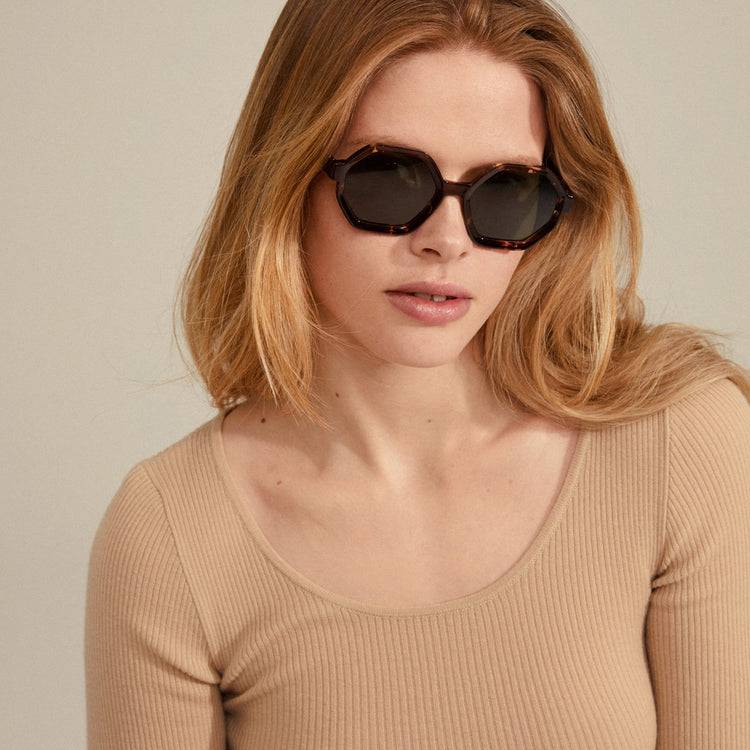 Pilgrim KIMANI Recycelte Sonnenbrille Schildpatt-Braun Vatertagsangebot