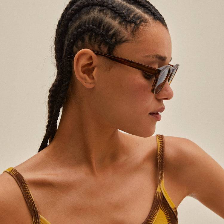Pilgrim JANICA Recycelte Sonnenbrille Schildpatt-Braun Valentinstagsangebot