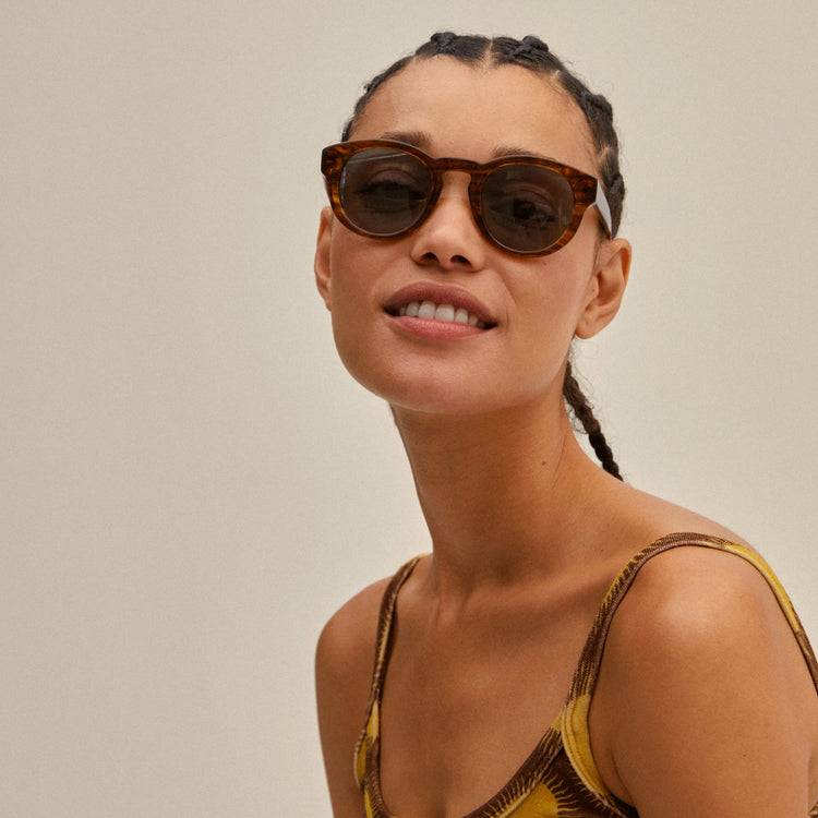 Pilgrim JANICA Recycelte Sonnenbrille Schildpatt-Braun Valentinstagsangebot