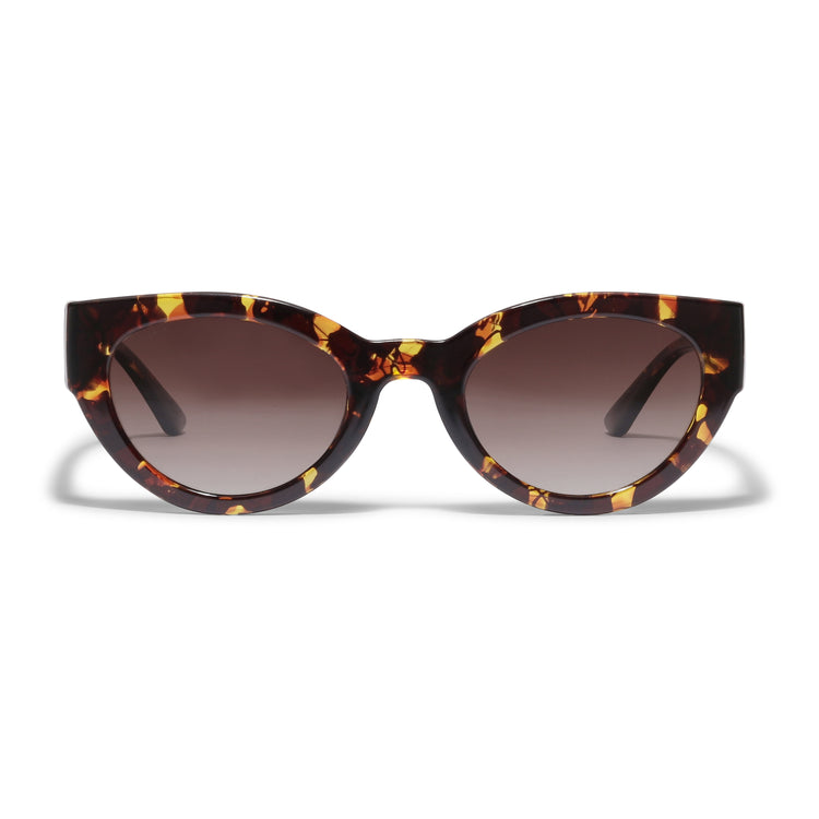 Pilgrim JUNA Cat-Eye-Sonnenbrille in braunem Schildpatt Lagerräumung