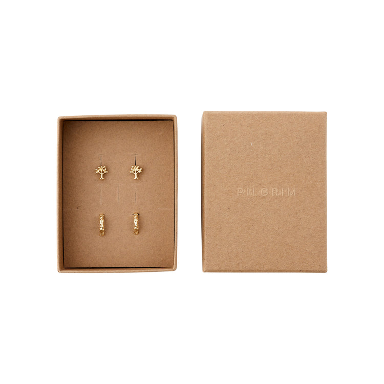 Pilgrim PIPER recyceltes Geschenkset, 2-in-1-Set, vergoldet Blitzangebot