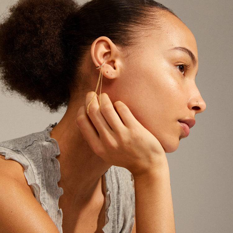 Pilgrim ALANNA recycelter Cuff-Ohrring vergoldet Bis zu 60% Rabatt