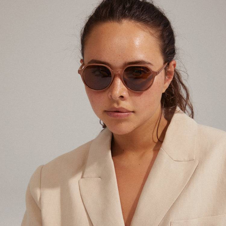 Pilgrim TRIANA recycelte Sonnenbrille hellbraun Auslauf