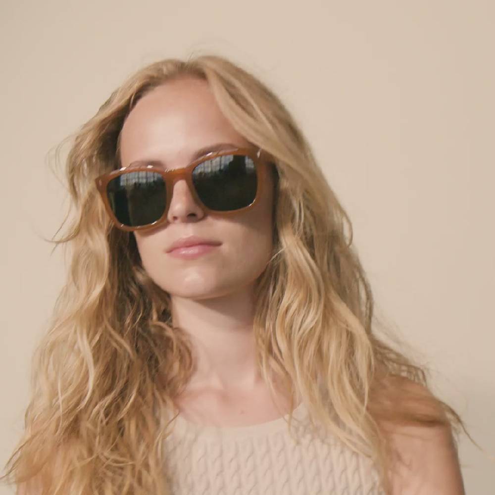 Pilgrim KATYA ikonische Retro-Sonnenbrille karamellbraun Angebote