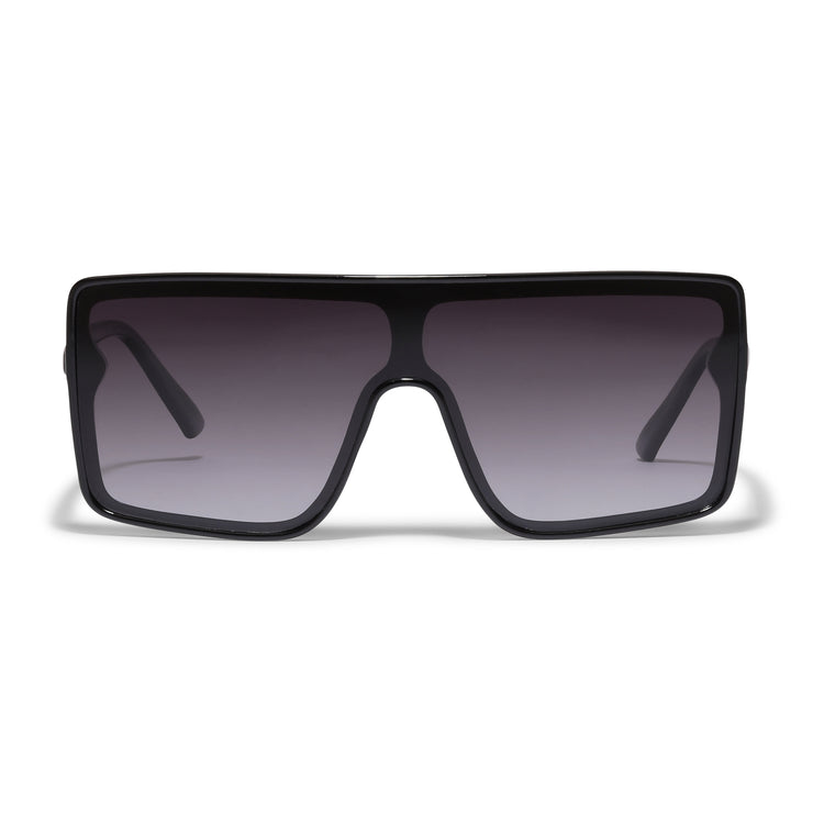 Pilgrim OCEANE eckig geformte Shield-Sonnenbrille schwarz Günstiger Verkauf