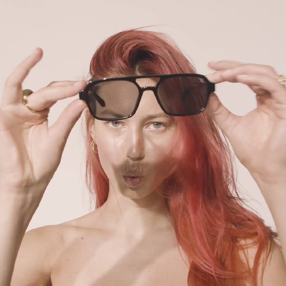 Pilgrim CASS recycelte Sonnenbrille im Retro-Stil schwarz Großer Ausverkauf