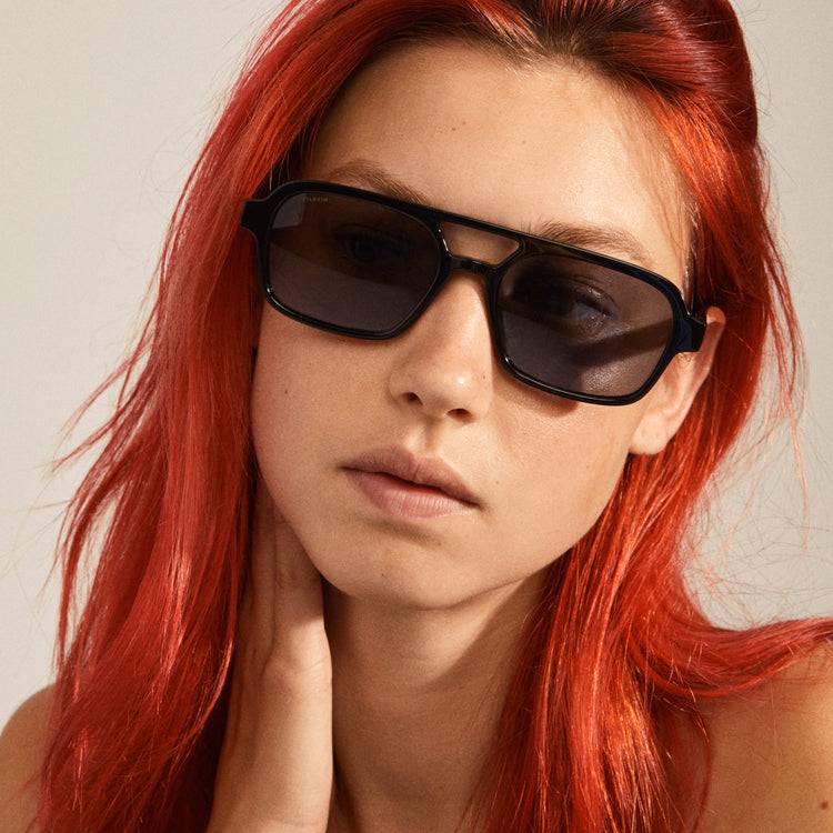 Pilgrim CASS recycelte Sonnenbrille im Retro-Stil schwarz Großer Ausverkauf