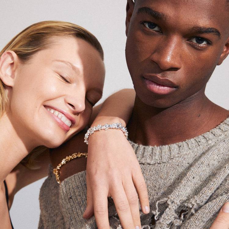 Pilgrim ACT recyceltes Armband versilbert Top Angebot