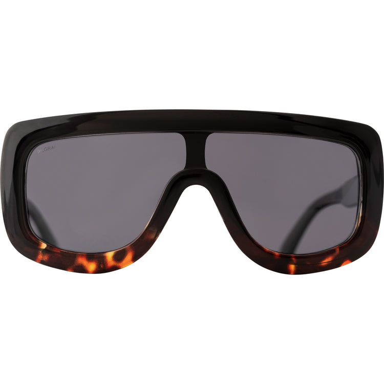 Pilgrim FIDELIA oversized Shield-Sonnenbrille, Schildpatt dunkel Letzte 2 Tage