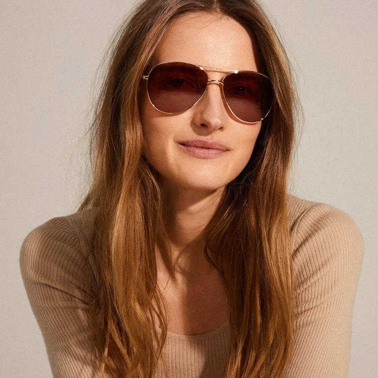 Pilgrim NANI Sonnenbrille Orange/Gold Letzter Tag