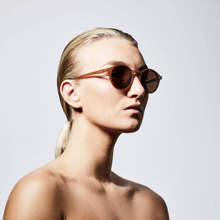 Pilgrim ROXANNE klassische runde Sonnenbrille, braun Zeitbegrenzte Promotion