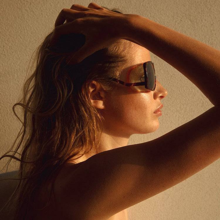 Pilgrim ELLEN oversized Retro-Sonnenbrille, Schildpatt Bis zu 60% Rabatt
