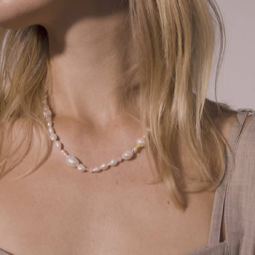 Pilgrim RAMONA freshwater pearl necklace gold-plated Sonderangebot der Fabrik