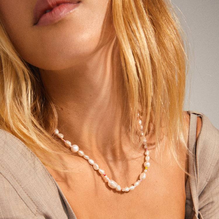 Pilgrim RAMONA freshwater pearl necklace gold-plated Sonderangebot der Fabrik