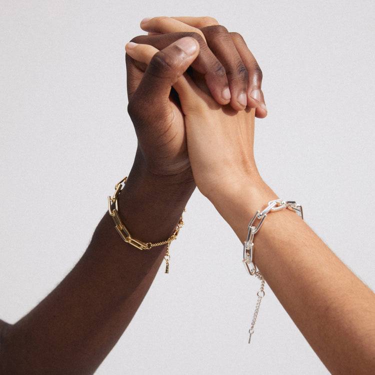 Pilgrim STAY recyceltes Armband versilbert Discount Store für neue Produkte
