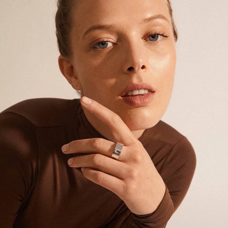 Pilgrim FRIENDS Ring, versilbert Im Verkauf