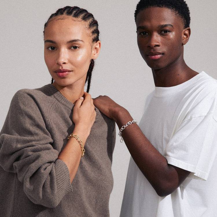 Pilgrim AMIRI recyceltes Armband versilbert Bis zu 50% Rabatt