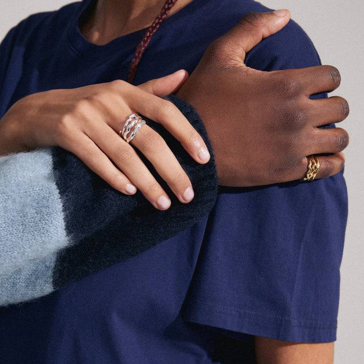 Pilgrim PENELOPE recycelter Ring versilbert Exklusivangebot
