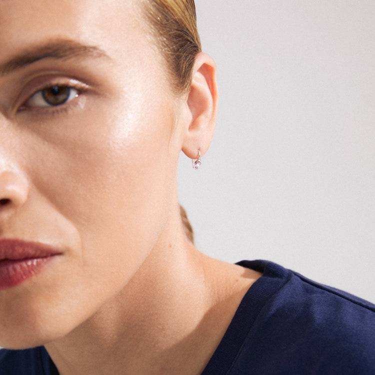 Pilgrim KRISTINE recycelter, einzelner Ohrring versilbert Cyber Monday