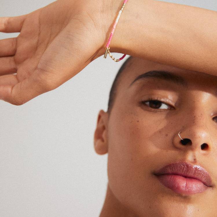 Pilgrim ALISON Armband pink, vergoldet zollfrei