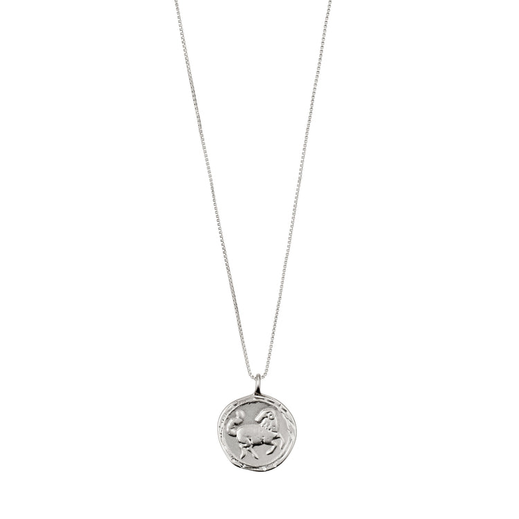 Pilgrim WIDDER recycelte Sternzeichen-Halskette, versilbert Flash Sale