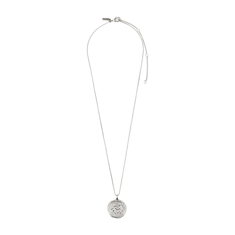 Pilgrim ZWILLING recycelte Sternzeichen-Halskette, versilbert Online Shopping