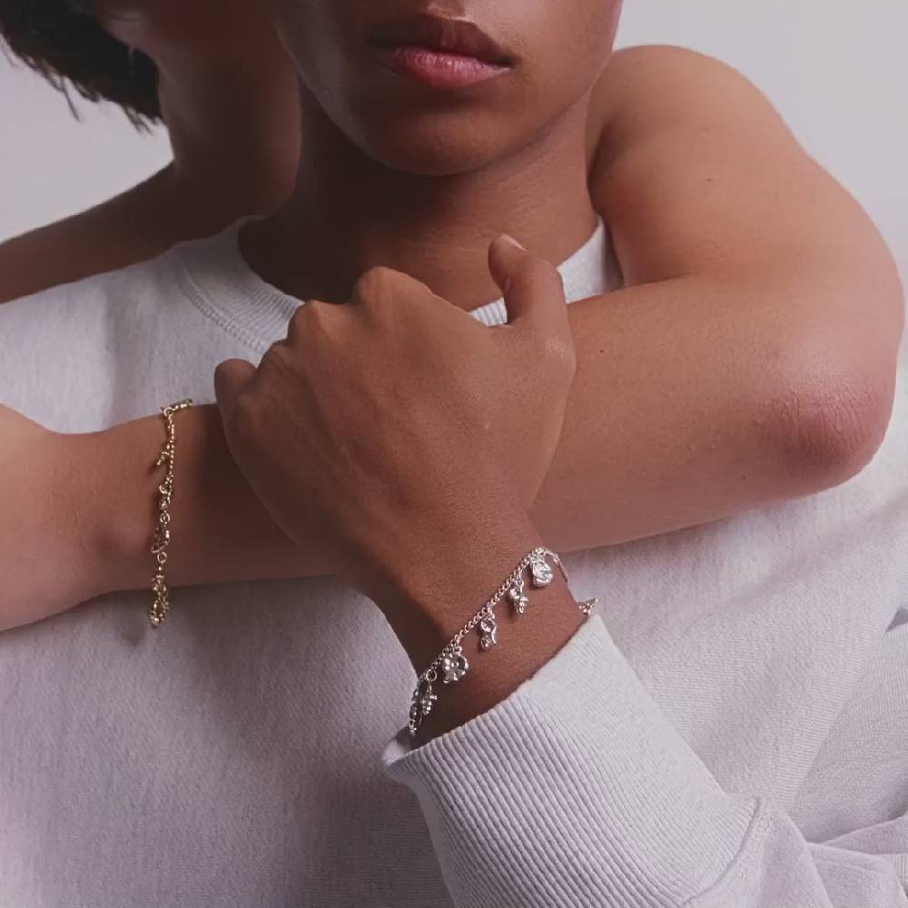Pilgrim SEA recyceltes Armband, versilbert Zeitlich begrenztes Angebot