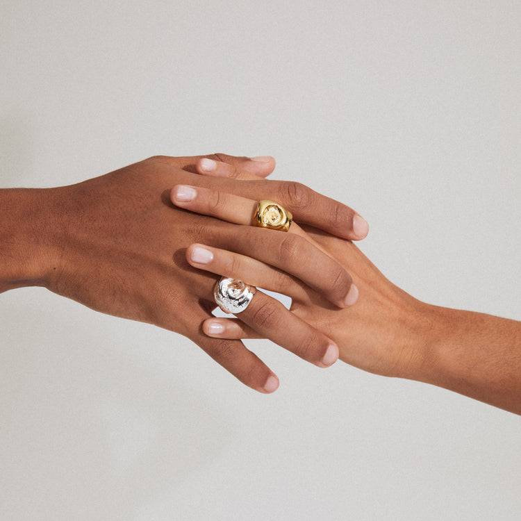 Pilgrim SEA recycelter Ring, vergoldet Saisonale Angebote