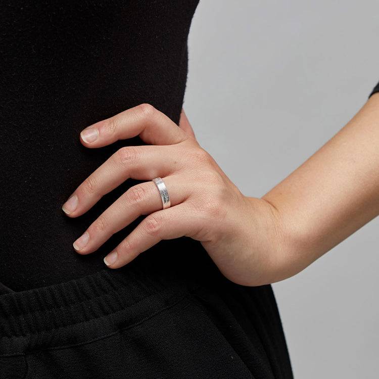 Pilgrim NOREEN recycelter Ring, versilbert Online