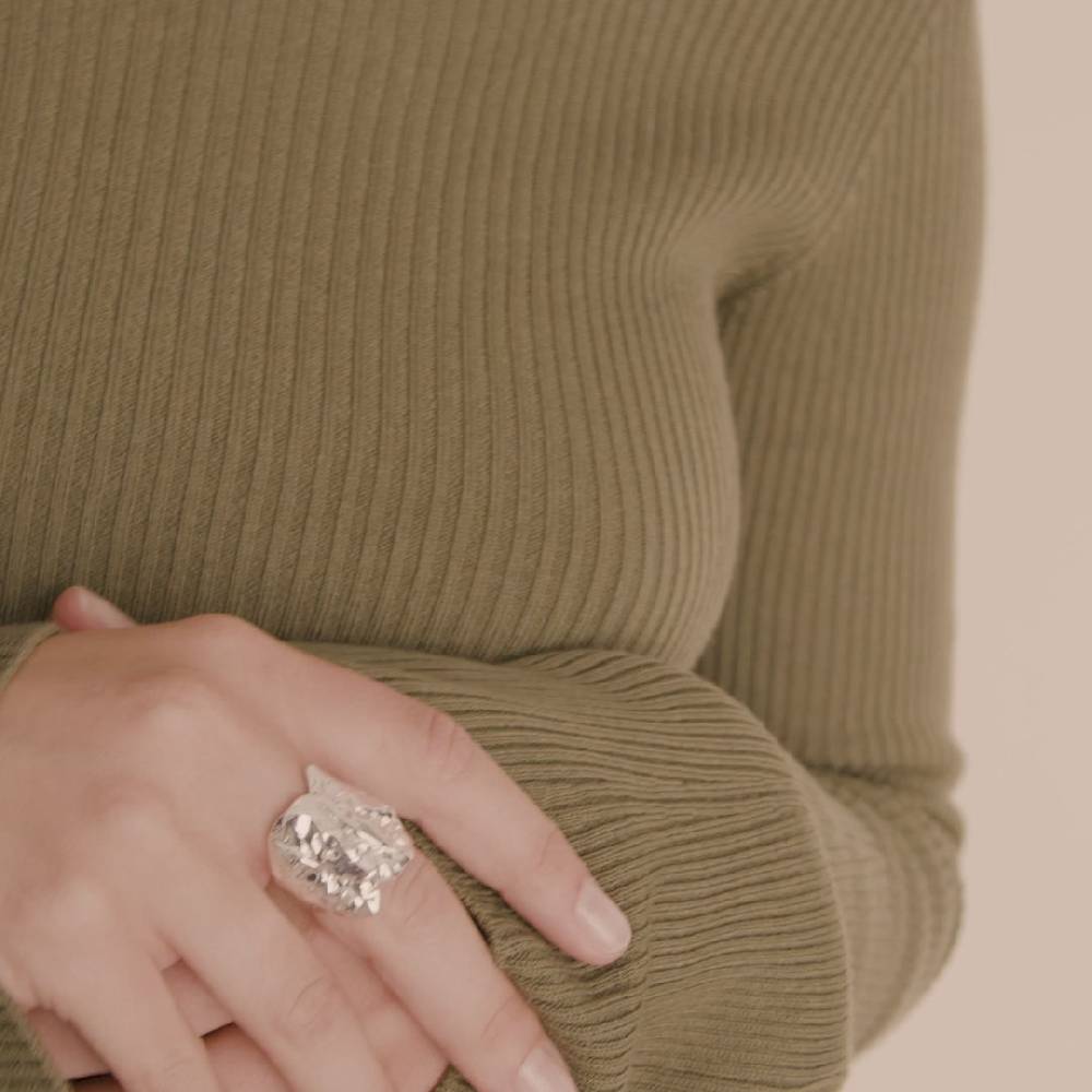 Pilgrim ORAH recycelter Ring versilbert Fabrikpreis