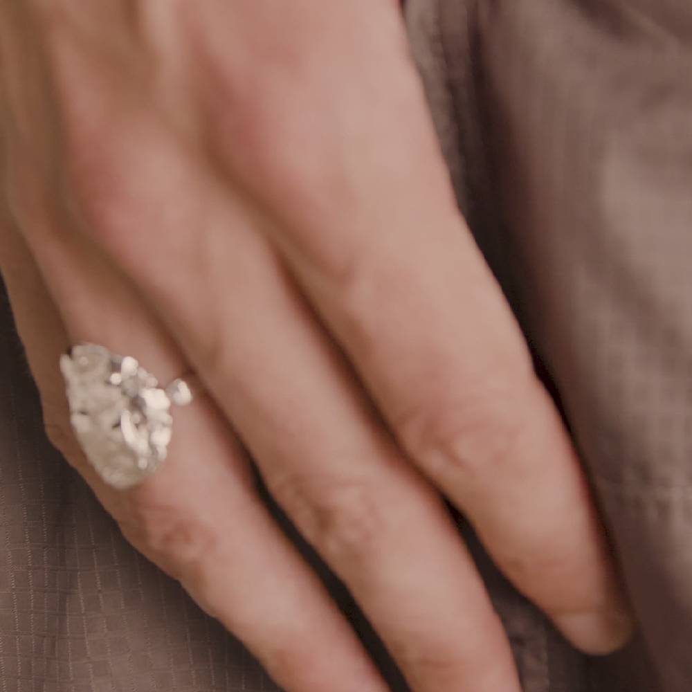 Pilgrim ORAH recycelter Ring versilbert Fabrikpreis