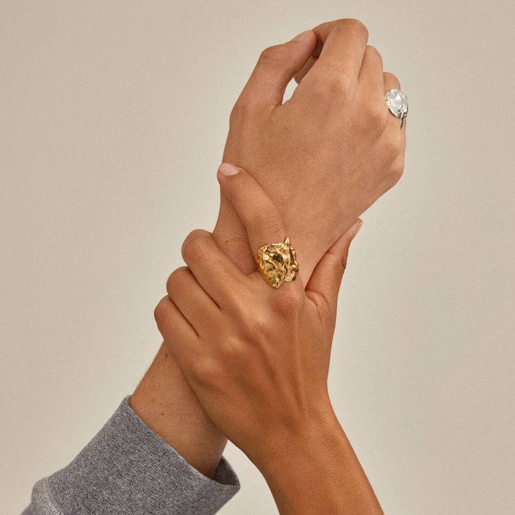 Pilgrim ORAH recycelter Ring versilbert Fabrikpreis