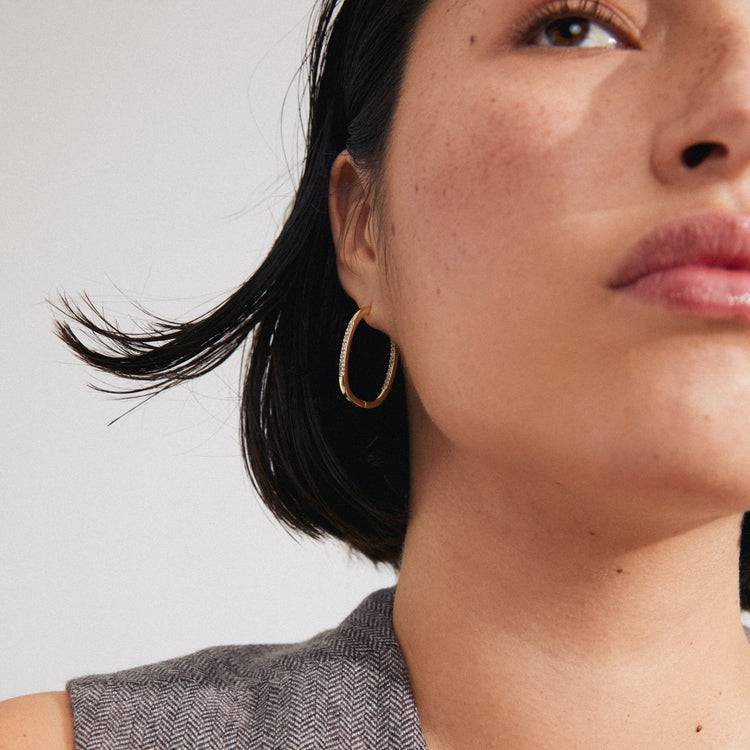 Pilgrim STAR recycelte Hoops vergoldet Flash Sale