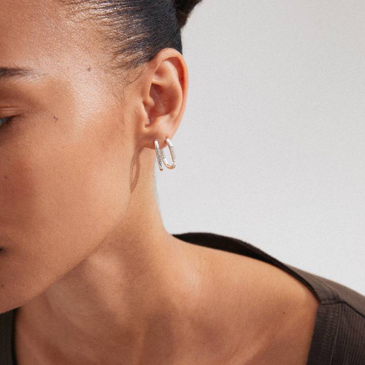Pilgrim STAR recycelte Hoops, versilbert Tägliche Deals