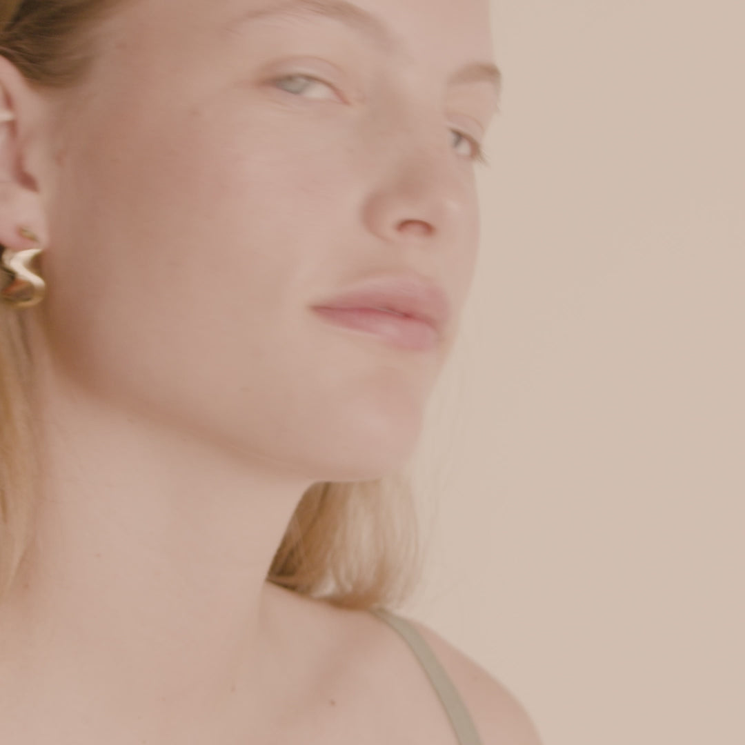 Pilgrim MOON recycelte Hoops vergoldet Black Friday Preise