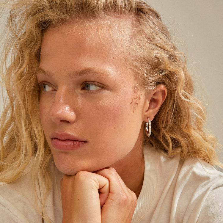 Pilgrim RUE recycelte Hoops versilbert Auslauf