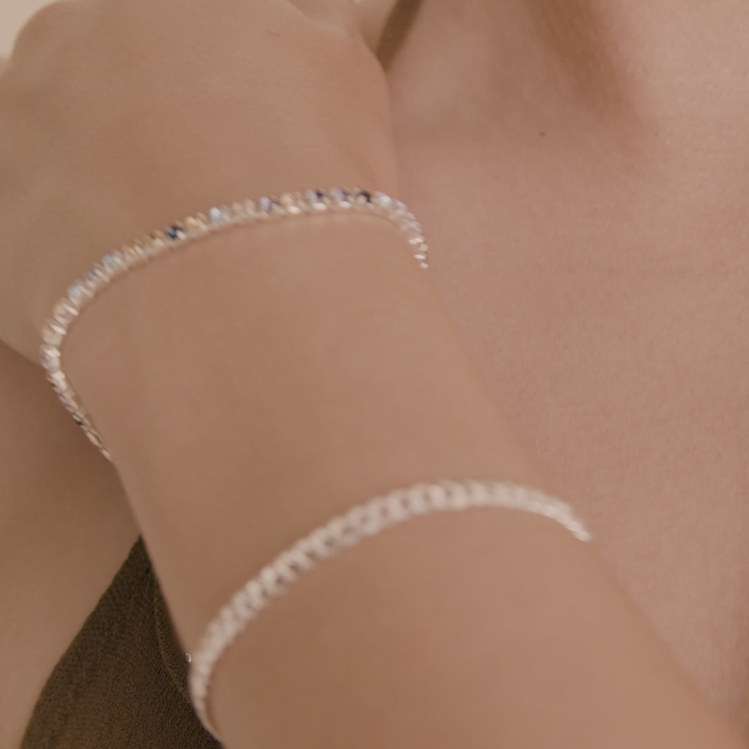 Pilgrim REIGN Armband, 2-in-1-Set, versilbert Saisonschlussverkauf