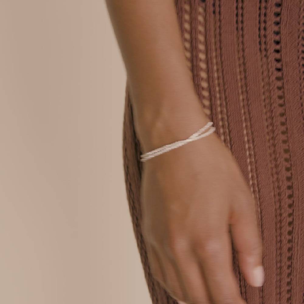 Pilgrim ROWAN Kristallarmband, 2-in-1, versilbert Kostenlose Rückgabe