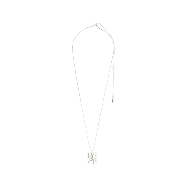 Pilgrim LOVE TAG, recycelte HOPE Halskette versilbert Bis zu 55% Rabatt