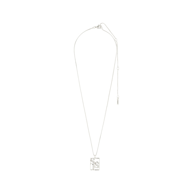 Pilgrim LOVE TAG, recycelte SIS Halskette versilbert Riesige Rabatte
