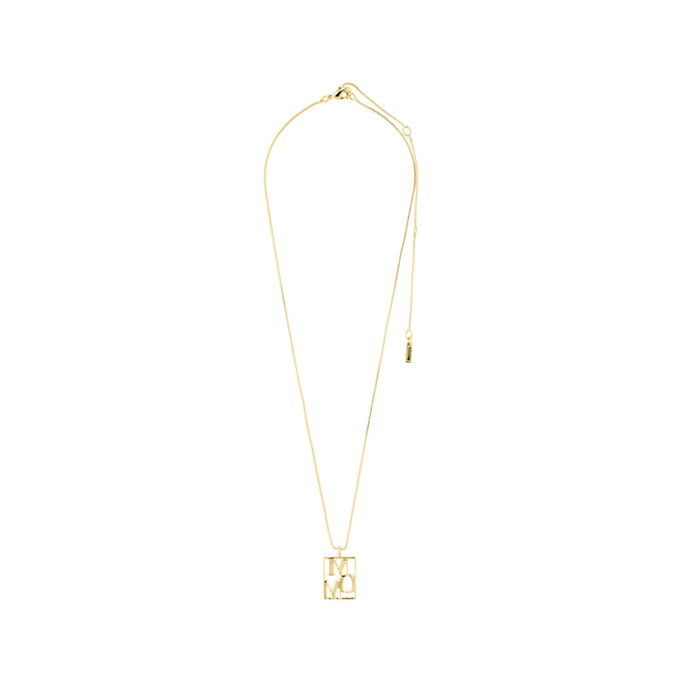 Pilgrim LOVE TAG, recycelte MOM Halskette vergoldet Clearance-Verkauf