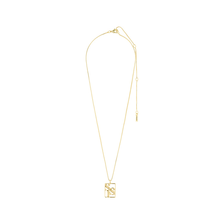 Pilgrim LOVE TAG, recycelte SIS Halskette vergoldet Kostenloser Versand international